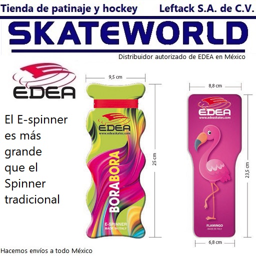 El E-Spinner Edea es más grande que el spinner tradicional
